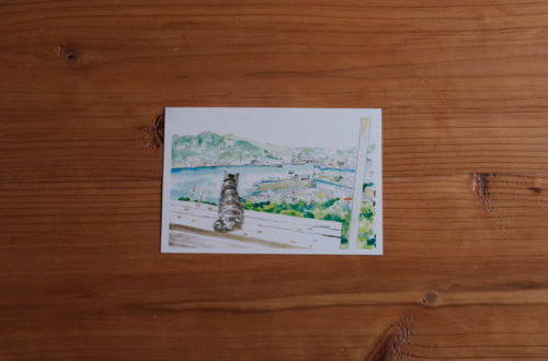 TOMATO DESIGNはがき　鍋冠山からの眺め